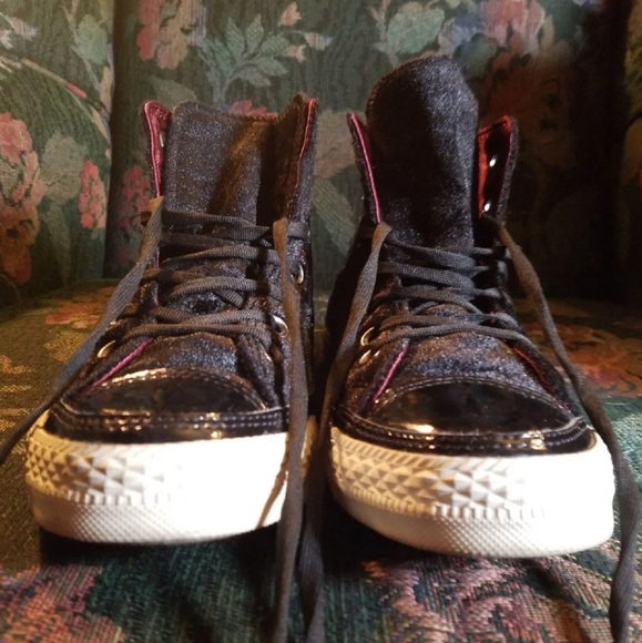 RARE! Studded Velvet Converse Sneakers - Picture 8 of 8